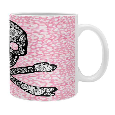 Julia Da Rocha Skull N Roses Coffee Mug