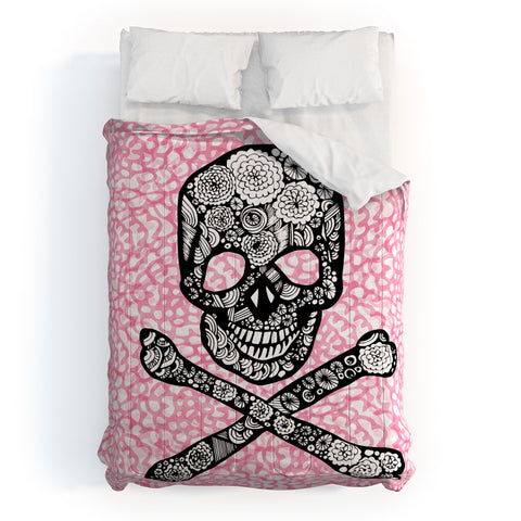Julia Da Rocha Skull N Roses Comforter