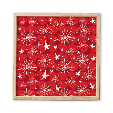 Julia Da Rocha Snow And Stars Framed Wall Art