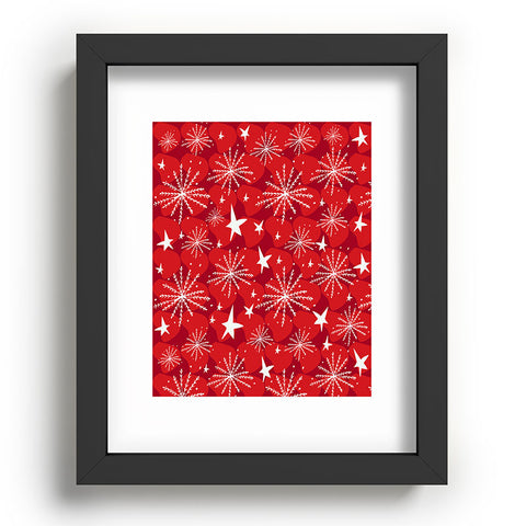 Julia Da Rocha Snow And Stars Recessed Framing Rectangle