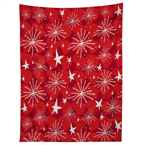 Julia Da Rocha Snow And Stars Tapestry