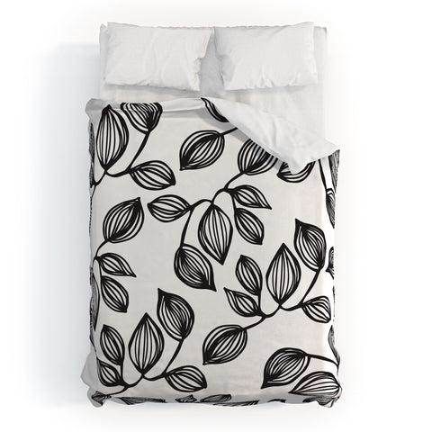 Julia Da Rocha The Leaves Duvet Cover