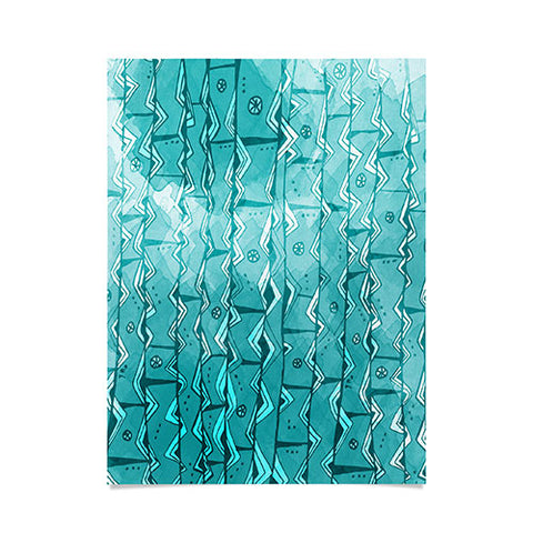 Julia Da Rocha Watercolor Azteca Poster