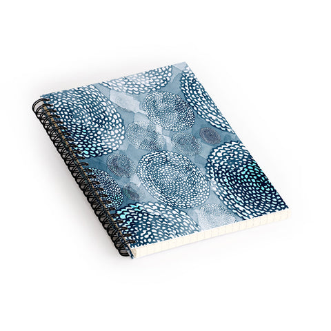 Julia Da Rocha Watercolor Azul Spiral Notebook