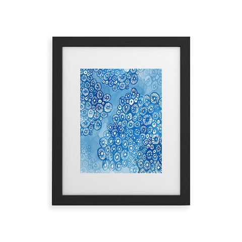 Julia Da Rocha Watercolor Bleu Framed Art Print