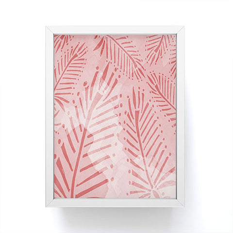Julia Da Rocha Watercolor Palms Framed Mini Art Print