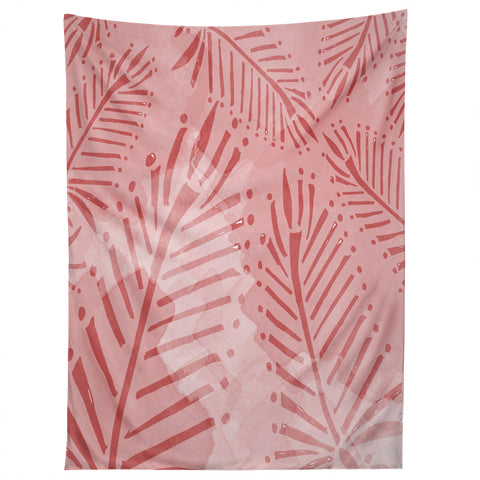 Julia Da Rocha Watercolor Palms Tapestry