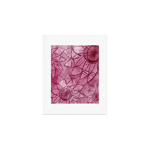 Julia Da Rocha Watercolor Rosa Art Print
