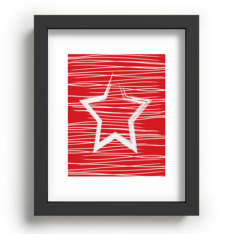 Julia Da Rocha White Star Recessed Framing Rectangle