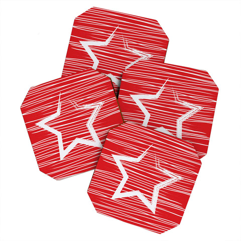 Julia Da Rocha White Star Coaster Set