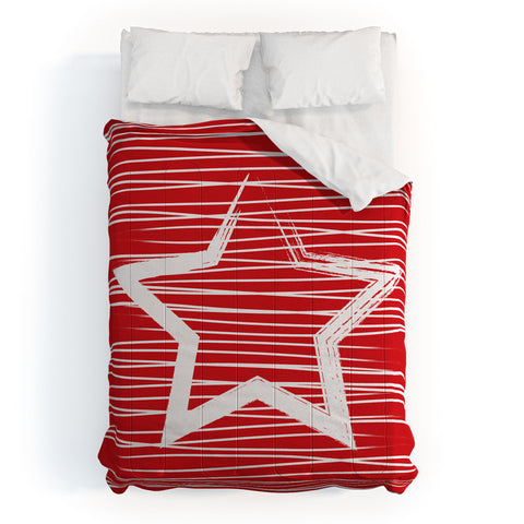 Julia Da Rocha White Star Comforter