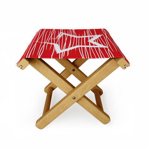 Julia Da Rocha White Star Folding Stool