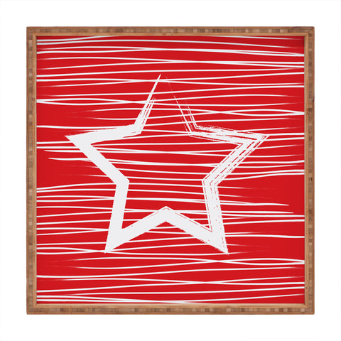Julia Da Rocha White Star Square Tray