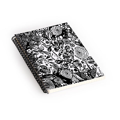 Julia Da Rocha Wild Bouquet Spiral Notebook