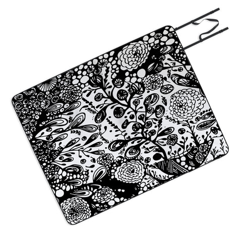 Julia Da Rocha Wild Bouquet Picnic Blanket