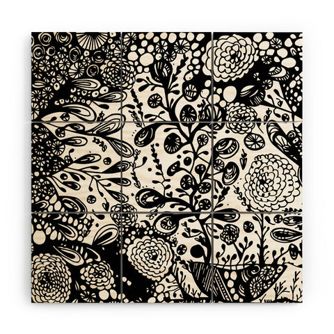 Julia Da Rocha Wild Bouquet Wood Wall Mural