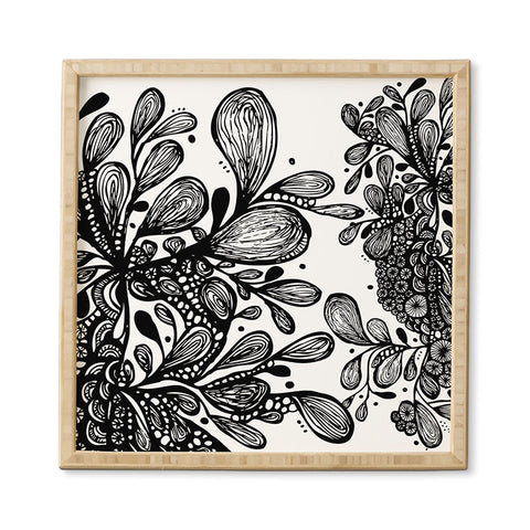 Julia Da Rocha Wild Leaves Framed Wall Art