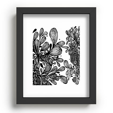 Julia Da Rocha Wild Leaves Recessed Framing Rectangle
