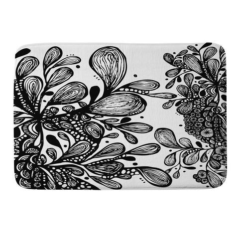 Julia Da Rocha Wild Leaves Memory Foam Bath Mat