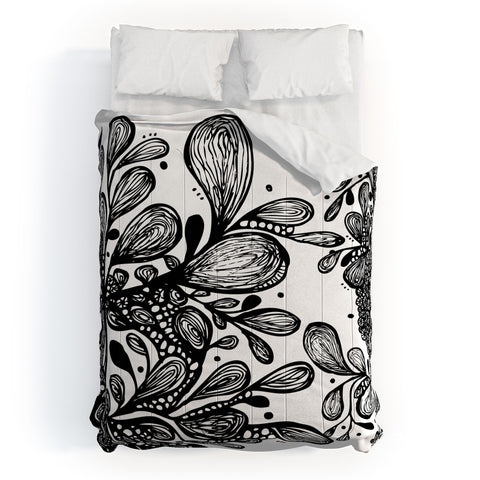 Julia Da Rocha Wild Leaves Comforter
