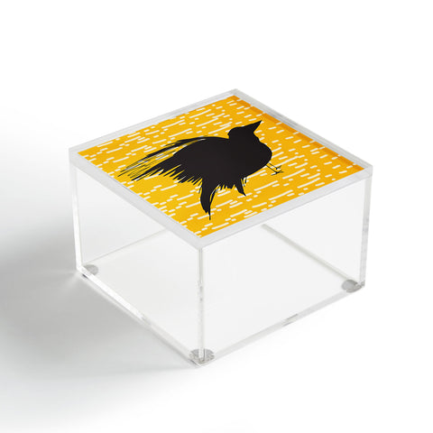 Julia Da Rocha Yellow Crow Acrylic Box
