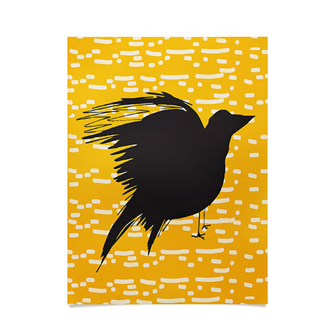 Julia Da Rocha Yellow Crow Poster