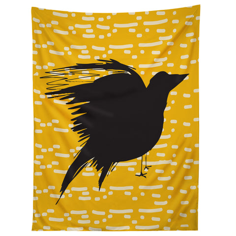 Julia Da Rocha Yellow Crow Tapestry