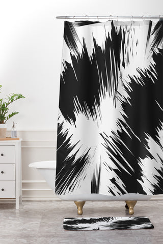 Julia Da Rocha Zags Shower Curtain And Mat