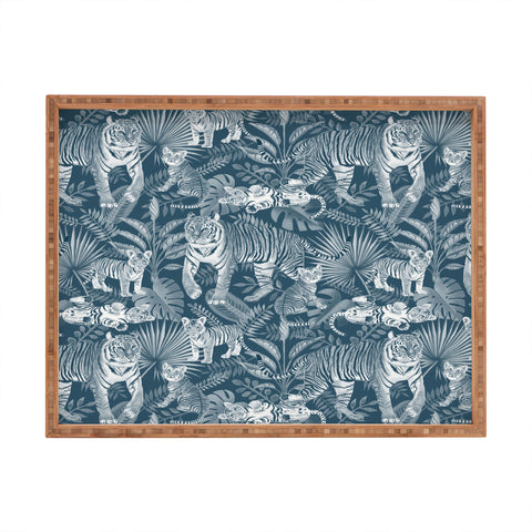 Julia Madoka Family of Tigers Monochrome Rectangular Tray