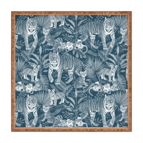 Julia Madoka Family of Tigers Monochrome Square Tray