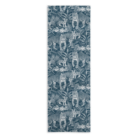 Julia Madoka Family of Tigers Monochrome Yoga Towel