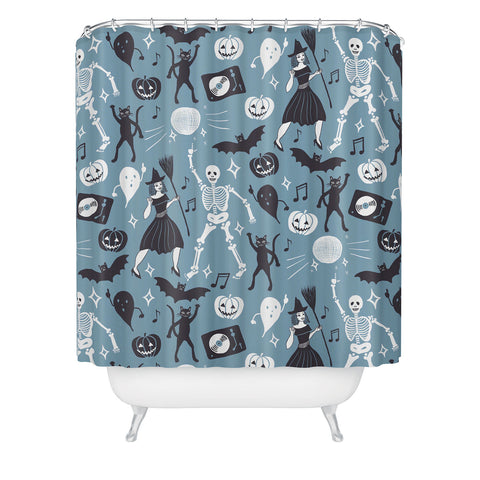 Julia Madoka Halloween Night Fever Shower Curtain