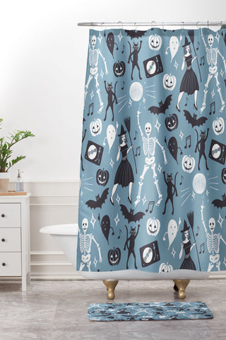 Julia Madoka Halloween Night Fever Shower Curtain And Mat