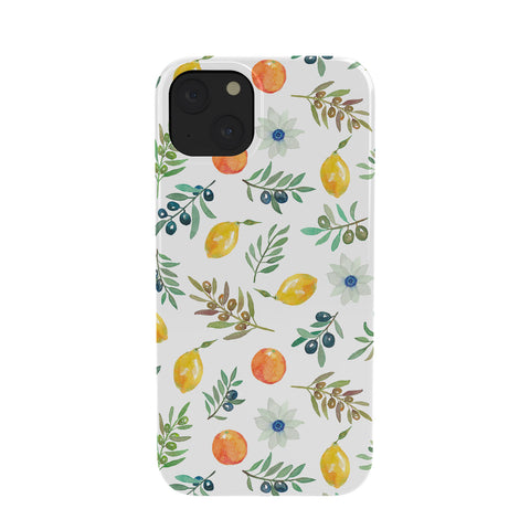 Julia Madoka Lemon Orange and Olive Mediterranean Phone Case