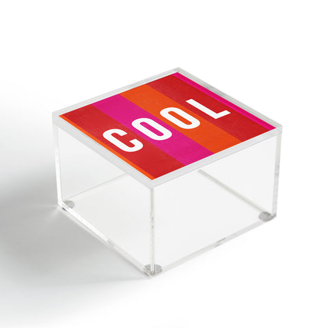 Julia Walck Cool Type on Warm Colors Acrylic Box