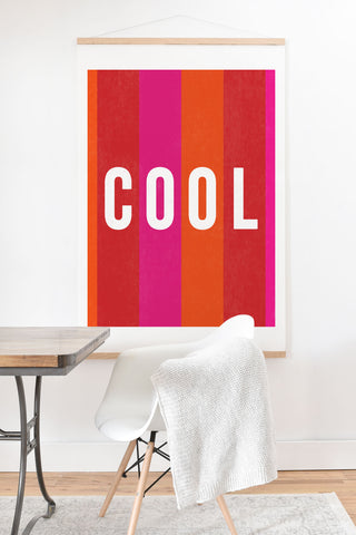 Julia Walck Cool Type on Warm Colors Art Print And Hanger