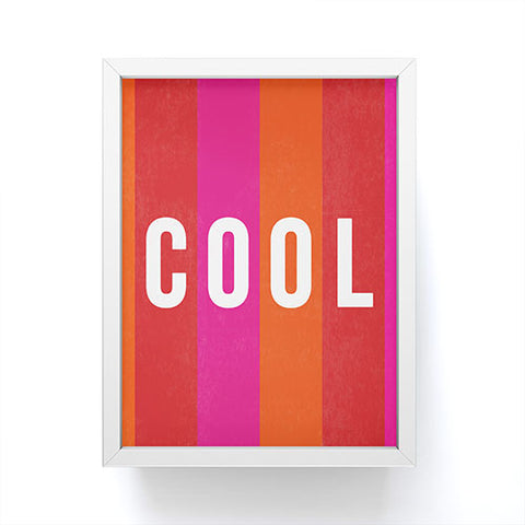 Julia Walck Cool Type on Warm Colors Framed Mini Art Print