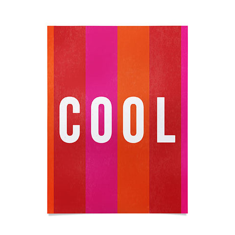 Julia Walck Cool Type on Warm Colors Poster