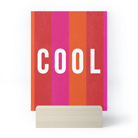 Julia Walck Cool Type on Warm Colors Mini Art Print