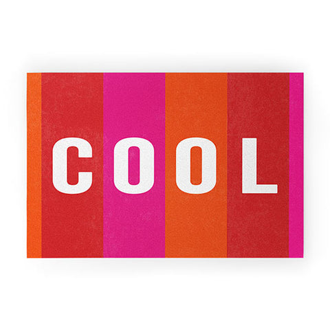 Julia Walck Cool Type on Warm Colors Welcome Mat