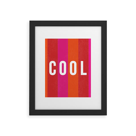 Julia Walck Cool Type on Warm Colors Framed Art Print