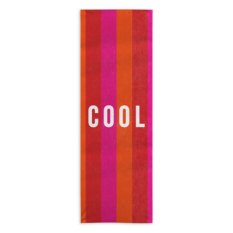 Julia Walck Cool Type on Warm Colors Yoga Towel