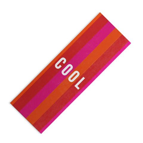 Julia Walck Cool Type on Warm Colors Yoga Mat