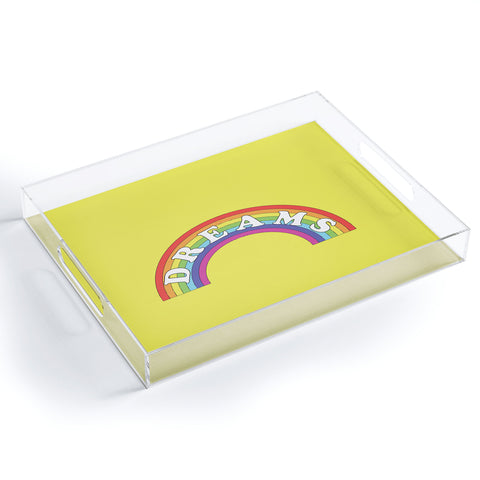 Julia Walck Dreaming of Rainbows Acrylic Tray