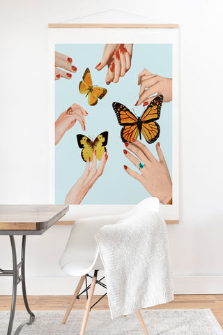 Julia Walck Social Butterflies Art Print And Hanger