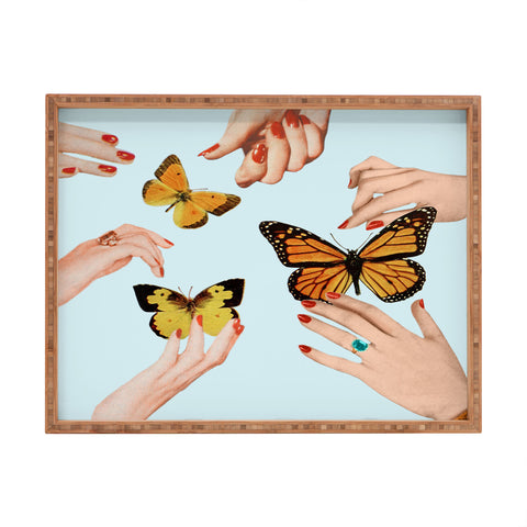 Julia Walck Social Butterflies Rectangular Tray