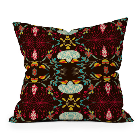 Juliana Curi Birds Especial Throw Pillow