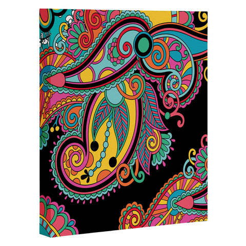 Juliana Curi Black India Art Canvas