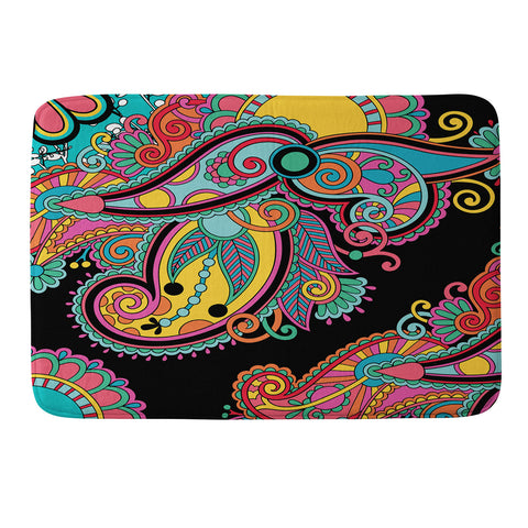 Juliana Curi Black India Memory Foam Bath Mat