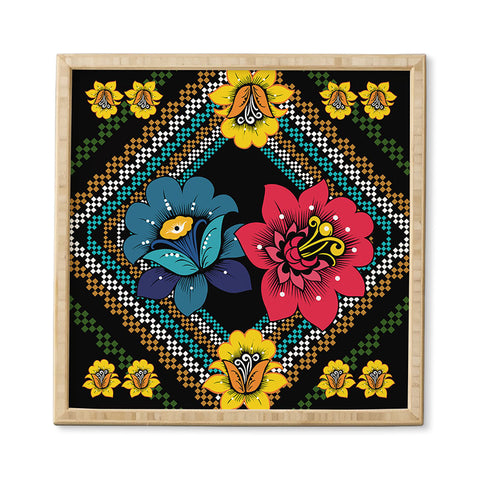 Juliana Curi Black More Flower Framed Wall Art